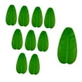 thumbnail image 2 of deevoka 10 Pieces Simulated Banana Leaf Table Mat Creative Tropical Table Decoration L, 2 of 9