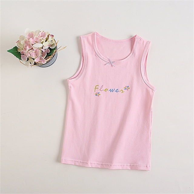 Soki Débardeur pour Filles 3-11 Ans, Dos Nageur, Coton, Sans Manches