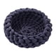 thumbnail image 4 of Cama de algodón tejida para gatos, redonda y duradera, para perros pequeños y mascotas pequeñas. Azul oscuro, 4 of 9