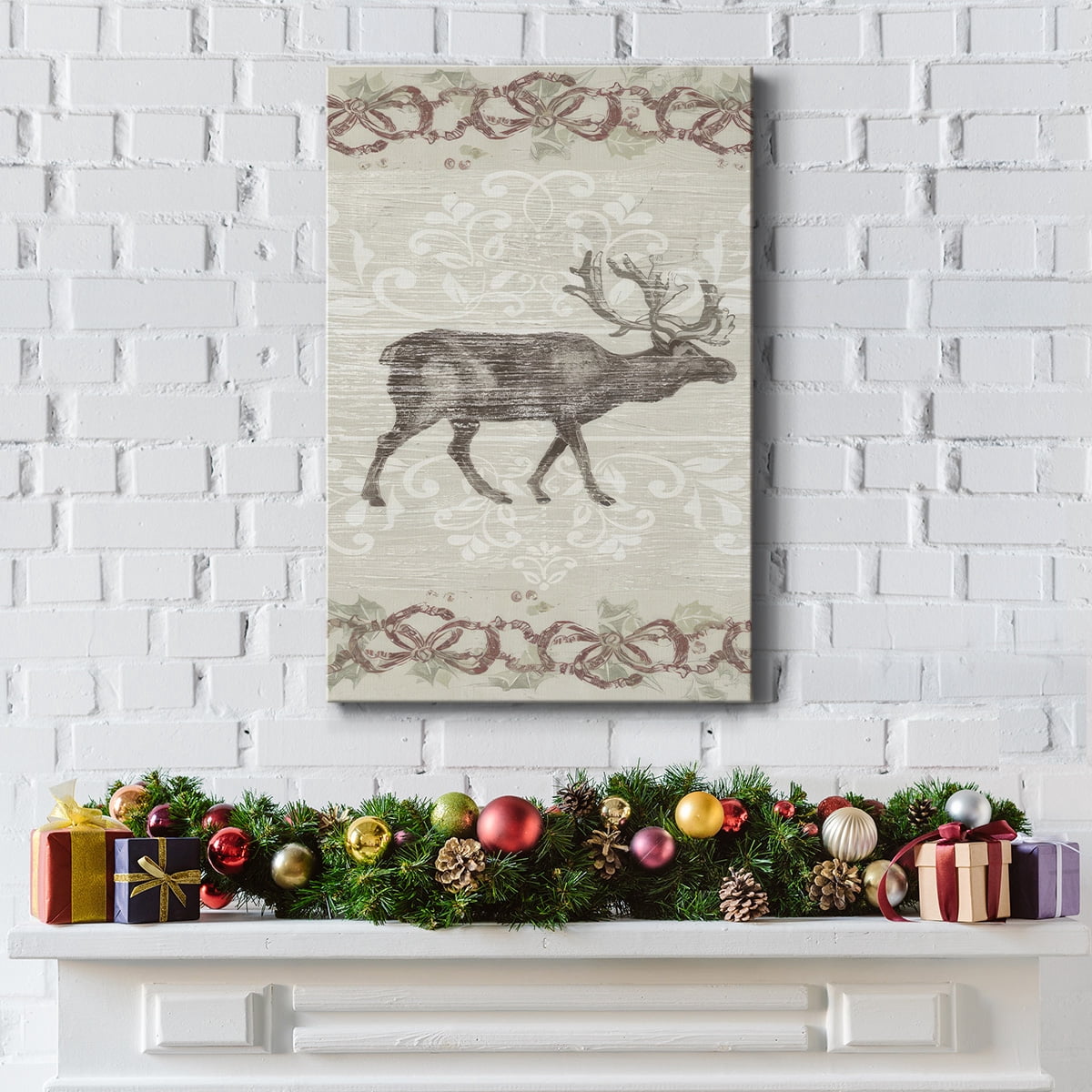 Cabin Christmas Collection B- Gallery Wrapped Canvas