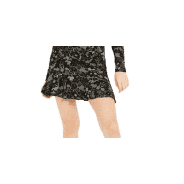 MICHAEL KORS Womens Ivory Ruffled Lace Mini Fit + Flare Skirt Size: M 