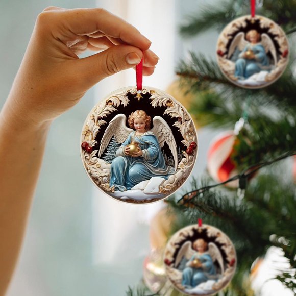 Amzcrzy Holiday Wooden Pendant Christmas Decorations Christmas Decorations Wooden Hanging Hanging Ornaments Christmas Decorations Christmas Gifts Christmas Tree Ornaments Car Decorations 2Pcs