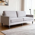 thumbnail image 7 of 78" Modern Loveseat Sofa, Mid-Century Couch with Removable Cover, Solid Wood Frame, Easy Assembly for Living Room, Office & Small Spaces (Gray), 7 of 7