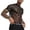 A-Black319, variant on XIAONU Men's Sparkly Sheer Mesh T Shirts Slim Fit Crew Neck Party Top Breathable Clubwear Casual Tee