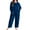 Black, variant on 2 Piece Pajama Sets for Women Thicken Warm Fleece Pjs Outfits Plus Size Long Sleeve Crewneck Casaul Sleepwear Tops & Elastic Waist Thermal Long Pants Autumn Winter Fuzzy Lounge Cozy Homewear Clothes