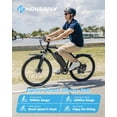 thumbnail image 6 of HOVERFLY OUREA 26" Adult Mountain Electric Bike, 48V,Peak 750W Motor, 20 MPH, Max Weight 264 lbs, Black,UL2849, 6 of 11