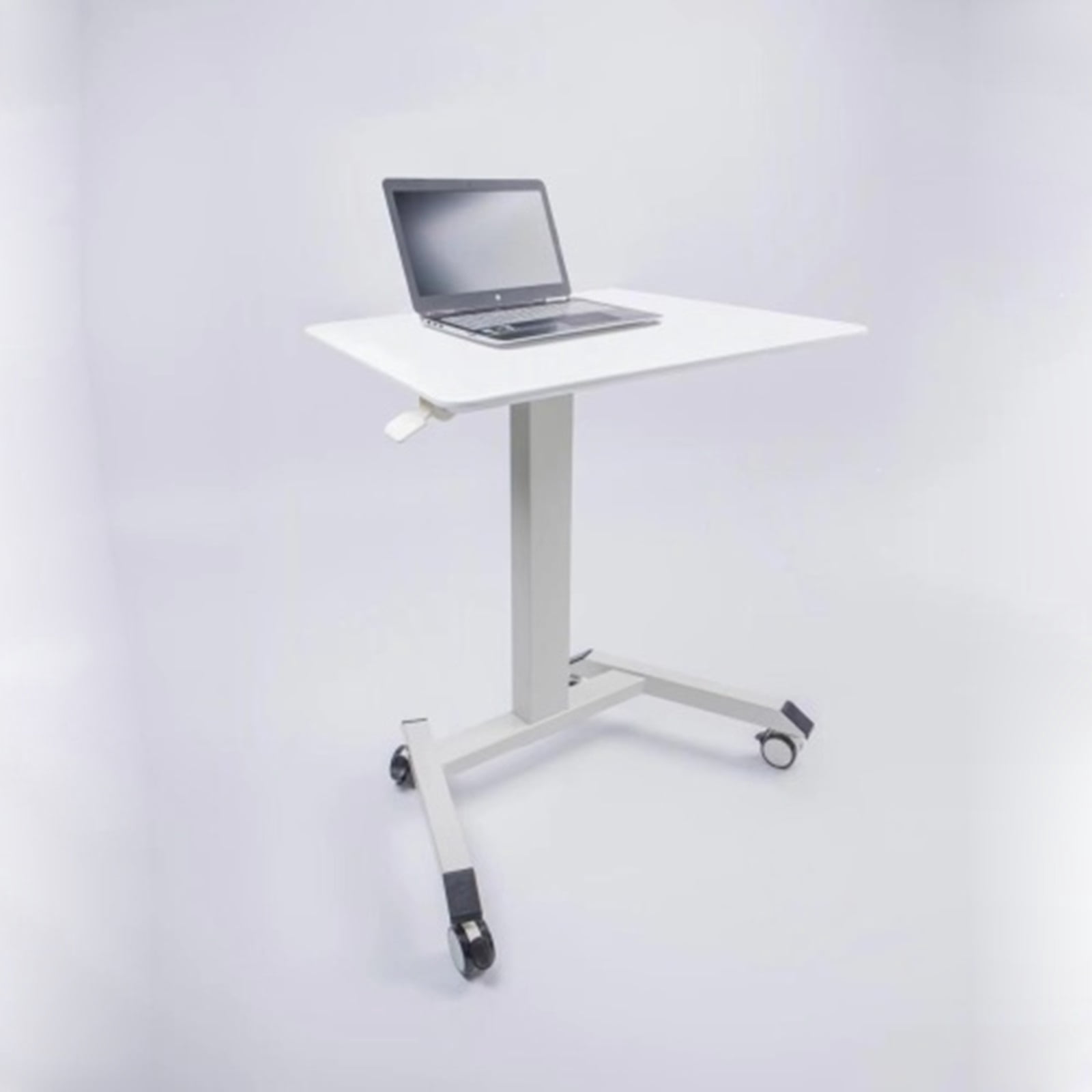 Portable Rolling Laptop Desk  Height-Adjustable Movable Desk, Standing Rolling Desk & Rolling Computer Stand for Home/Office