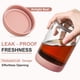 thumbnail image 3 of Frascos de vidrio NEGANY, paquete de 6, 473 ml con tapas herméticas, color rosa, 3 of 7