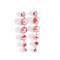 thumbnail image 6 of Leeye Halloween Pearl Drop Earrings, Gothic Dripping Imitation Pearl Dangle Earrings with Red Accents, Vampire Jewelry for Halloween Party, 6 of 9