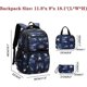 thumbnail image 2 of Elementary School Teenagers Schoolbag Boys Backpack With Lunchbox Pencil Case Galaxy Print Durable Schoolbag For Boys And Girls, 2 of 5