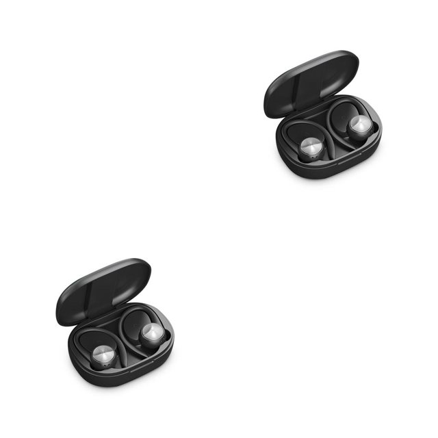 Sidaley 1 par de auriculares inalámbricos compatibles con Bluetooth V5.0, auriculares recargables con sonido 3D para música, auriculares portátiles Type2 NO2