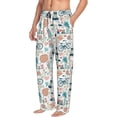 thumbnail image 2 of Xecao Eiffel Tower Men's Straight Lounge Pajama Pants: The Ultimate in Comfortable Sleepwear, 2 of 9