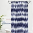 thumbnail image 2 of Indigo Blue Tie Repeat Pattern Decor Shower Curtain,White Dye Bathroom Decor Polyester Fiber Plastic Rings Quick-Drying Waterproof for Bathtubs/Bathroom, 72x36 inches, 2 of 6