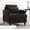 Single Chair - Black, variant on Modern Accent Chair, Single Sofa Arm Chair with Cushion Back, Mid-Century Modern Upholstered Armchair Reading Club Chair for Living Room,Bedroom,Lounge