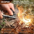 thumbnail image 5 of Ferro Rod Fire Starter, 6 Inch X 3/8 Inch Fire Starter Survival Tool, Flint and Steel for Camping and Hiking, Flint Fire Starter, Magnesium Fire Starter, 5 of 5