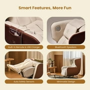 Massage Chair. Familie 2D Back Massage Chair Full Body Zero Gravity Massage Recliner. Compact SL Track Massage Chair with Calf Airbag Massager for Legs and Bluetooth Speakers