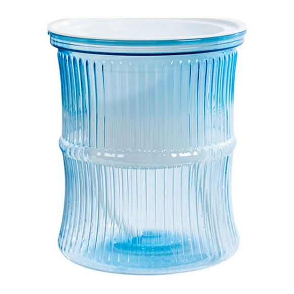 Dadatutu Self Watering Planters, African Violet Pot for Indoor Plants Orchid Cactus Herb, Self-Absorbing Transparent Small Flower Pots, A Must for Green Plant Lovers, Blue, 4 Inch