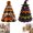 2PCS MIXB, variant on DIY Halloween Quilted Fabric Tree Kit - 3D Layered Fabric Tree Quilting Sewing Art Craft kit - Handmade Halloween Holiday Tree for Home Decor