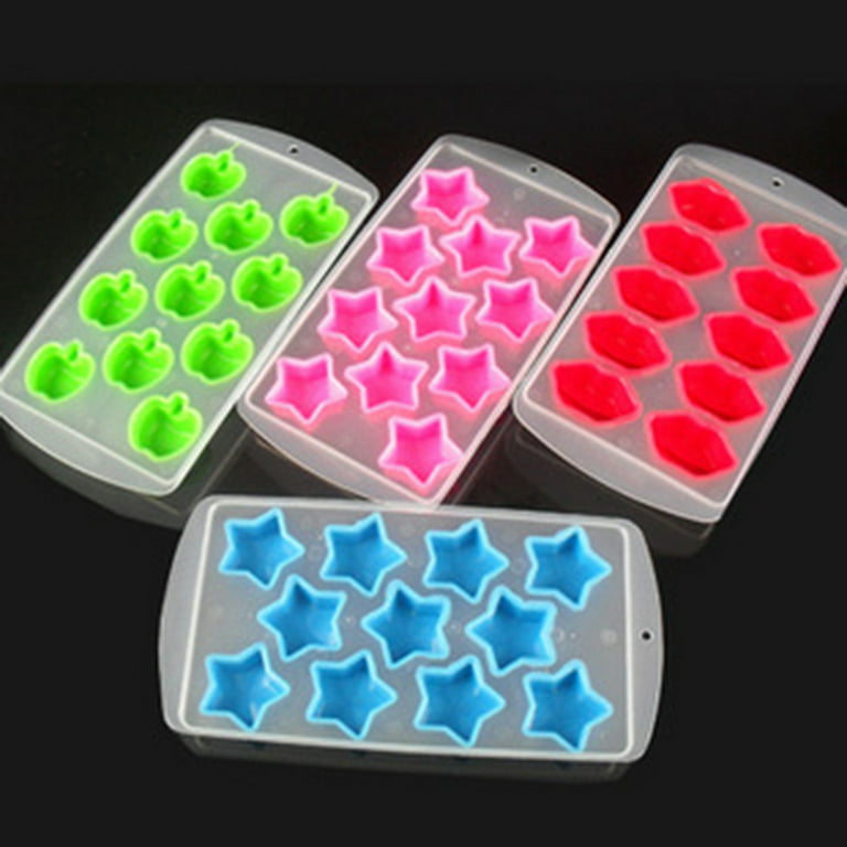 GMMGLT Silicone Baby Food Freezer Tray Fruit Star Shape Ice Cube Mold - Perfect Storage Container for Homemade Baby Food, Vegetable & Fruit Purees and Breast