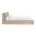 thumbnail image 4 of Isla Taupe Textured Velvet Queen Bed, 4 of 4