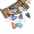 thumbnail image 3 of Chakra Natural Crystal Heart Stones Quartz Pendant Jewelry Gifts Healing Reiki, 3 of 3