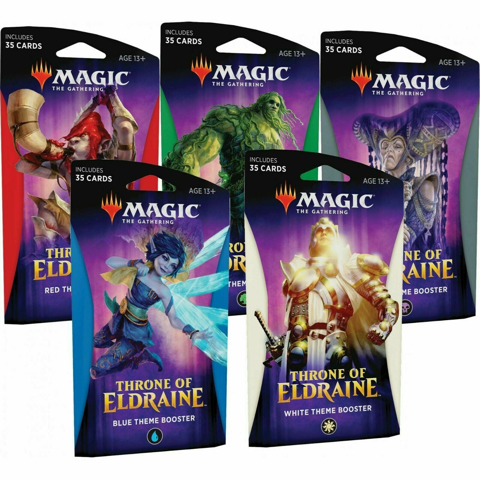 RED Magic the Gathering Throne of Eldraine Theme Booster Pack 