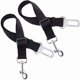 thumbnail image 1 of Arnés de sujeción de nailon negro de primera calidad ajustable, correa para cinturón de seguridad para perros, paquete de 2, para coche, vehículo, seguridad, 1 of 5