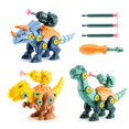 thumbnail image 1 of Dinosaurs Mount Constructor Model Set Montessori Kids Puzzles Screwdriver Tool Assembling Game Educational Toys for Boy heqiyong LED, 1 of 2