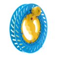 thumbnail image 3 of MERIGLARE Enrouleur de Corde de Ligne de Cerf-Volant pour Cour avec Poignée avec Ligne de Cerf-Volant de 200 m pour Adultes Bleu et Jaune, 3 of 9