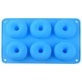 thumbnail image 2 of Fiudx Molde para Donas, Silicona de Grado Alimenticio de 6 Cavidades, Antiadherente, Fácil de Desmoldar, Resistente Al Calor para Hornear Donas, Muffins y Bagels. Herramienta Multiusos para Hornear,, 2 of 3