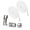 White, variant on Hevirgo 2Pcs No Tie Shoelaces Heavy Duty Quick Release Press Lock Lazy Shoe Lace with Metal Lock Buckle for Kids Adults Elderly