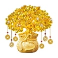 thumbnail image 1 of Árbol del dinero citrino, bolsa de bendición china, planta en maceta, bonsái, decoración para tienda 17 cm x 8 cm x 18 cm, 1 of 6