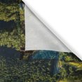 thumbnail image 3 of Ambesonne Switzerland Kitchen Curtains, Swiss National Park, 55"x45", Green Brown and Sea Blue, 3 of 3