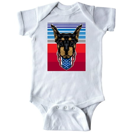 

Inktastic Doberman Dog Patriotic Gifts Gift Baby Boy or Baby Girl Bodysuit