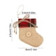 thumbnail image 3 of Adornos navideños de lino hechos a mano | Colgantes festivos con formas festivas | Decoración de tela a cuadros rojos con botones | Conjunto de diseños variados para decoración navideña, 3 of 6
