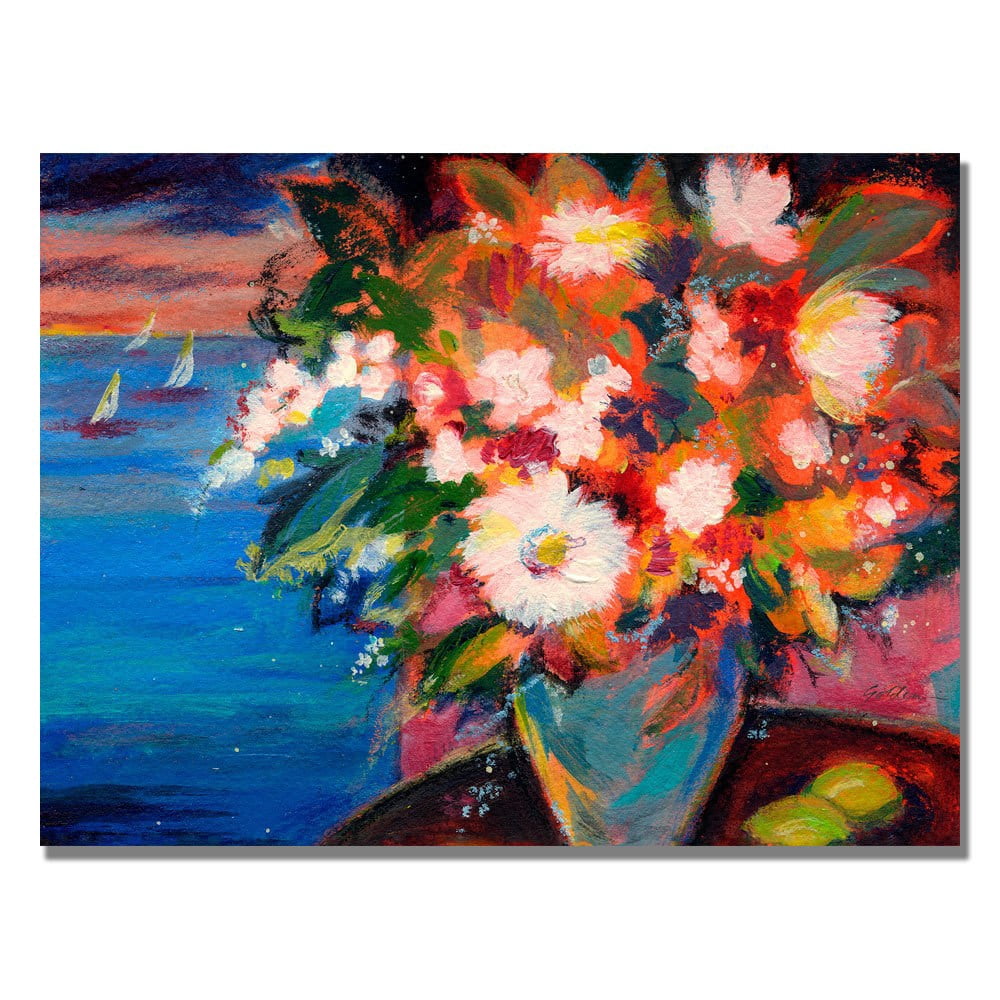 Trademark Art "By the Water" Canvas Wall Art by Shelia Golden