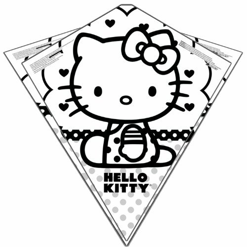 Color Me Kite 26inches Tyvek Diamond Kite Hello Kitty