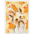 thumbnail image 1 of Carolines Treasures CK1403GF Yorkie Yorkshier Terrier Fall Flag - Garden Size, 1 of 3
