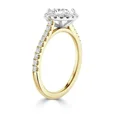 thumbnail image 2 of 1 Carat Round Cut Lab Grown Diamond Solitaire Engagement Ring in 10K Gold | Valentine Day Gift | IGI Certified, 2 of 2