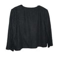 thumbnail image 2 of ST John Couture FAUX RIB SEQUIN KNIT 3/4 Blazer 14 Size, 2 of 2