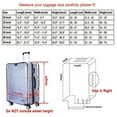 thumbnail image 2 of Riforla Housse de Valise Transparente Protecteurs Housse de Bagage pour Valise à Roulettes Transparente Transparente, 2 of 7