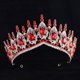 thumbnail image 3 of Zhuge Tiara de boda para novia, diadema de princesa, corona nupcial, joyería para el cabello con diamantes de imitación de cristal, decoración para novia, cumpleaños, graduación, boda (verde), 3 of 4