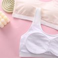 thumbnail image 5 of LYMAYTER ‌Big Girls Sports Bra 9-13 No-Wire Cotton Tank for 75-90A Teen Breathable Solid Color Training Bra, 5 of 8