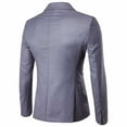 thumbnail image 4 of Hontri Men's Suit Slim Fit , Men's Suit Jacket One Button Slim Fit Sport Coat Business Daily Gray L, 4 of 5