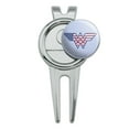 thumbnail image 2 of Wonder Woman USA American Flag Logo Golf Divot Repair Tool and Ball Marker, 2 of 6