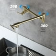 thumbnail image 4 of Pot Filler Faucet Wall Mount Matte Black Metal Finish, 4 of 5