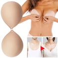 thumbnail image 1 of Women Invisible Lift Breast Nipple Cover Sticky Bra Push Up, 1 of 5