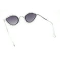 thumbnail image 4 of Large Rhinestone Rim Micro Small Hippie Cat Eye Metal Sunglasses Silver - Smoke, 4 of 4
