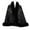 Black, variant on Xfvqtps Women Cape Faux Fur Collar and Cuff Plush Hem Cloak Sequin Blingbling Open Front Solid Color Large Size Loose Thickened Windproof Coldproof Warm Winter Long Coat Coffee