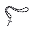 thumbnail image 3 of Cruz Colgante Sunnimix Cruz Joyería Cristiana Cruz Juses Colgante Regalo para Mujeres Hombres Oración Y Cadena Cruz negro COLLAR COLGANTE, 3 of 8